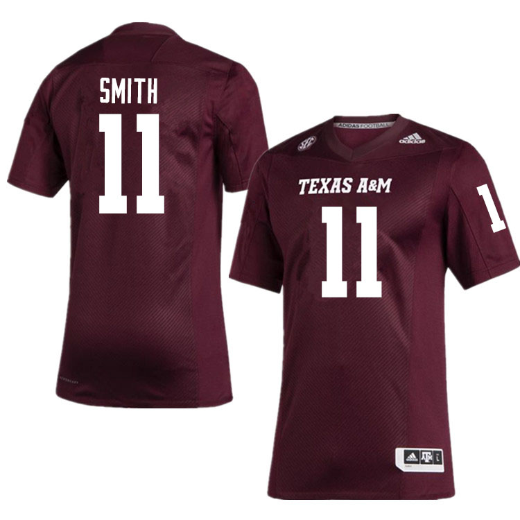 Men #11 Blake Smith Texas A&M Aggies College Football Jerseys Sale-Maroon - Click Image to Close